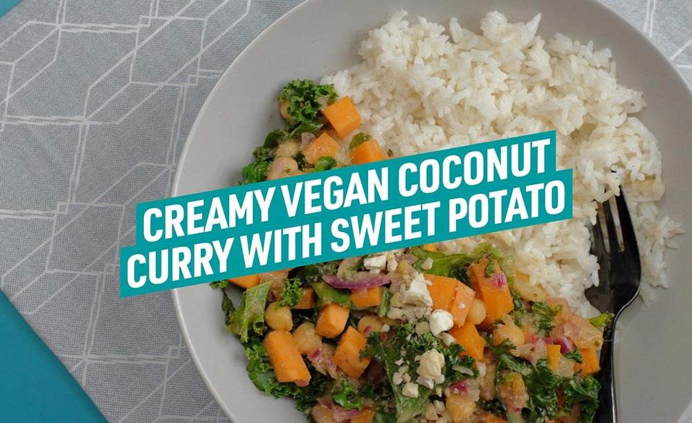 Enjoy this creamy and delicious vegan coconut curry at home, packed with lots of vegetables and flavour.