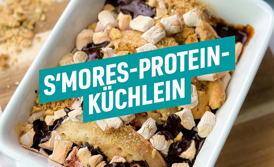 Ihr werdet diese Variante des amerikanischen Lagerfeuer-Snacks lieben. Die S'mores-Protein-Küchlein haben aber nur 290 Kalorien pro Portion.